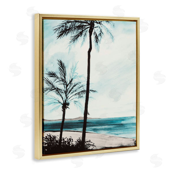 Stupell Industries Linda Baliko | Beach Palm Silhouettes