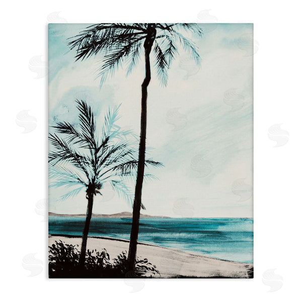 stupell industries Linda Baliko | Beach Palm Silhouettes