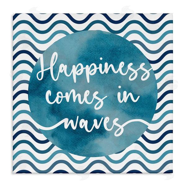 stupell industries Linda Birtel | Happiness Comes In Waves Pattern Wall Art