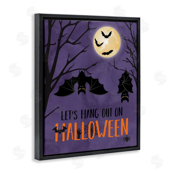 Stupell Industries Linda Birtel | Let's Hang Halloween Bats Wall Art