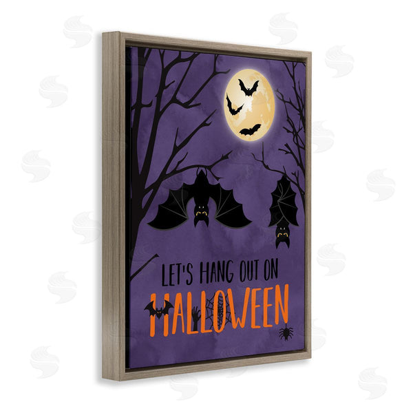 Stupell Industries Linda Birtel | Let's Hang Halloween Bats Wall Art