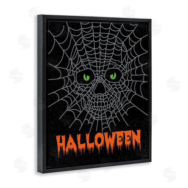 Stupell Industries Linda Birtel | Spooky Halloween Spider Web Skull Wall Art