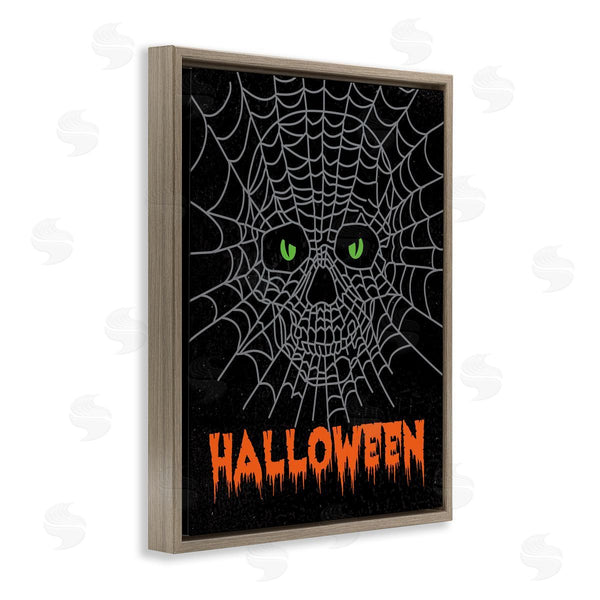 Stupell Industries Linda Birtel | Spooky Halloween Spider Web Skull Wall Art