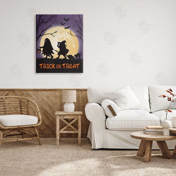 Stupell Industries Linda Birtel | Trick Or Treat Halloween Silhouettes Wall Art