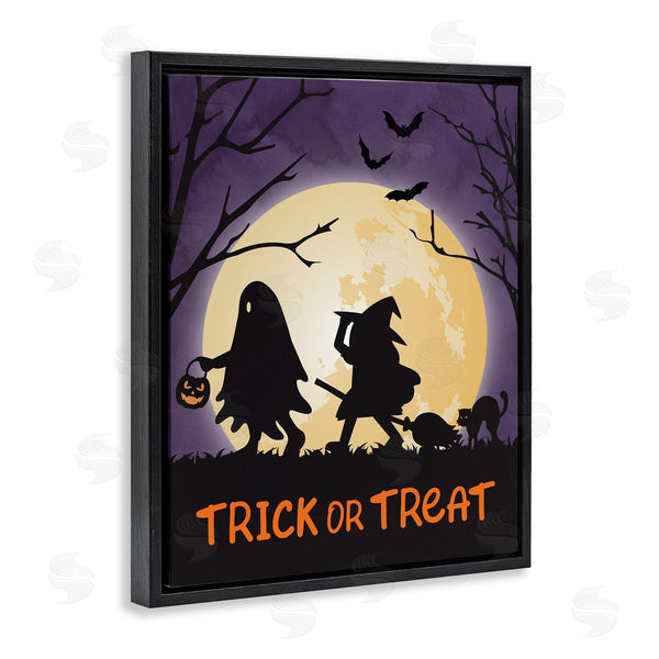 Stupell Industries Linda Birtel | Trick Or Treat Halloween Silhouettes Wall Art