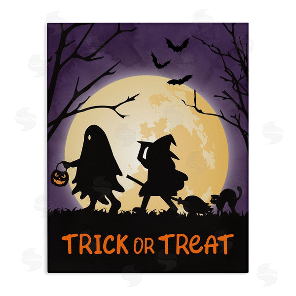 stupell industries Linda Birtel | Trick Or Treat Halloween Silhouettes Wall Art
