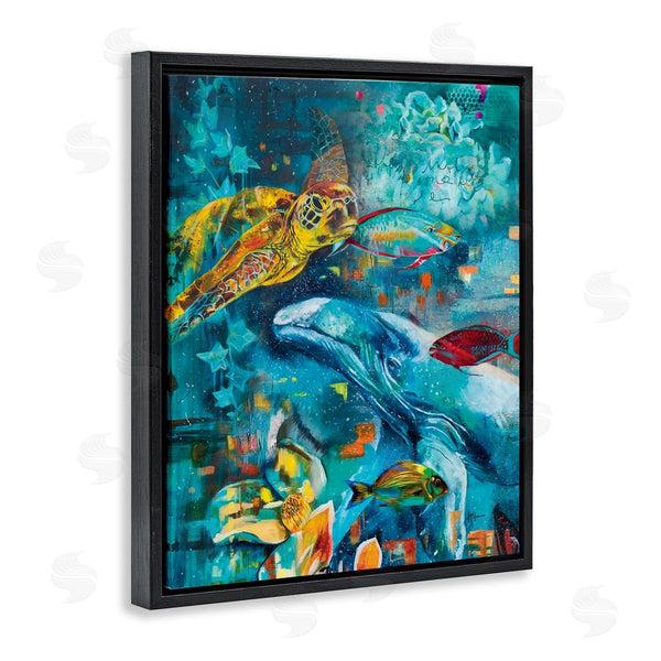 Stupell Industries Linda McClure | Abstract Underwater Creatures Wall Art