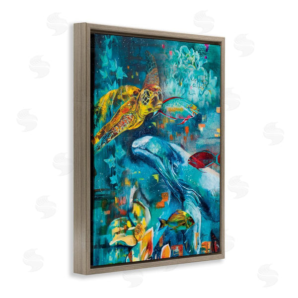 Stupell Industries Linda McClure | Abstract Underwater Creatures Wall Art