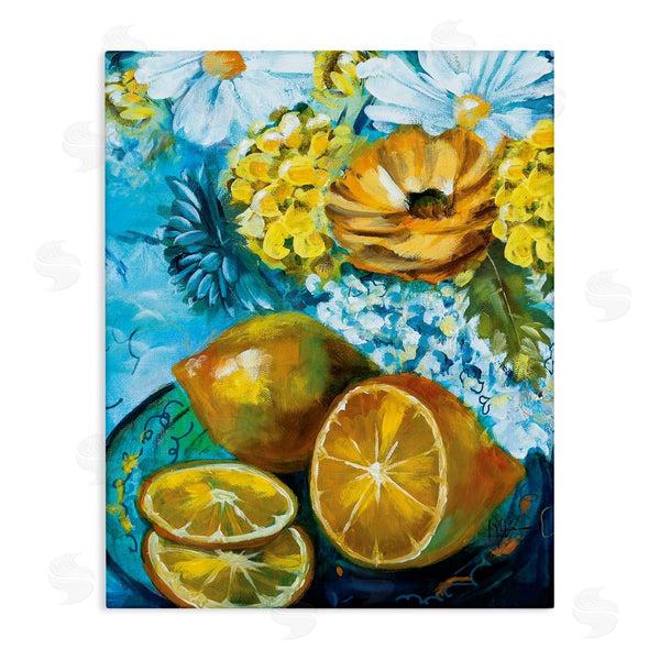 stupell industries Linda McClure | Lemons & Flowers Painting Wall Art