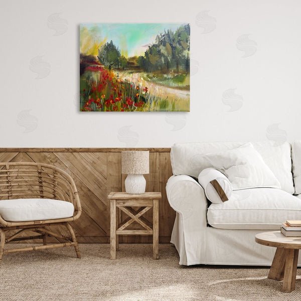 Stupell Industries Linda McClure | Poppy Sunset Landscape Wall Art