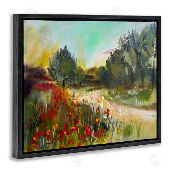 Stupell Industries Linda McClure | Poppy Sunset Landscape Wall Art