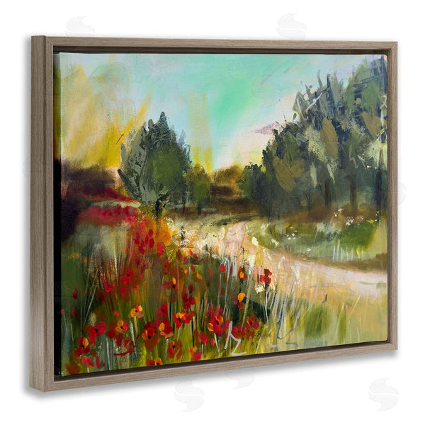 Stupell Industries Linda McClure | Poppy Sunset Landscape Wall Art