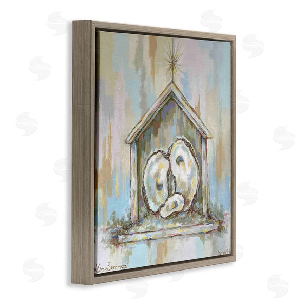 Stupell Industries Linda Sperruzzi | A Child Is Born Oyster Nativity