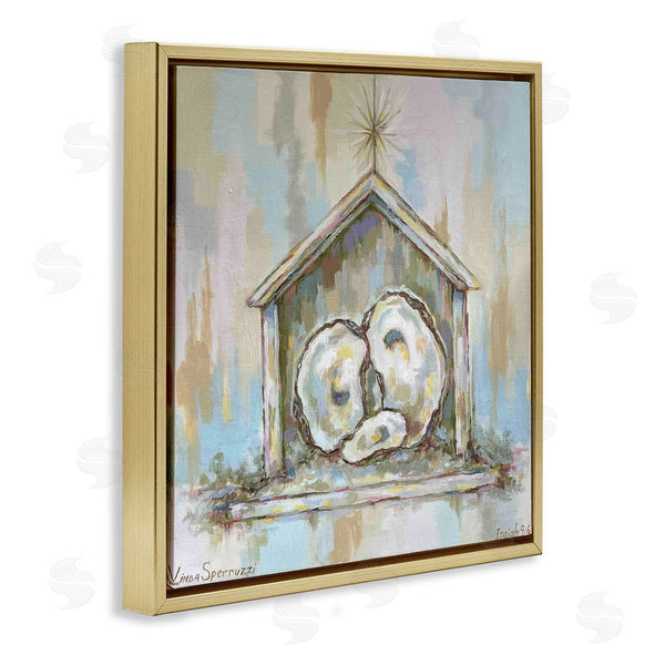 Stupell Industries Linda Sperruzzi | A Child Is Born Oyster Nativity