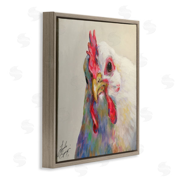 Stupell Industries Linda Sperruzzi | Agnes The Chicken Portrait