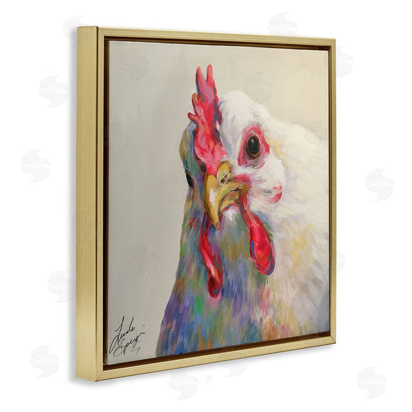Stupell Industries Linda Sperruzzi | Agnes The Chicken Portrait