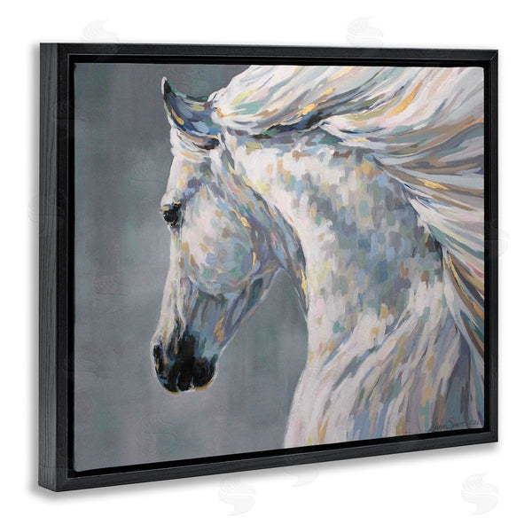 Stupell Industries Linda Sperruzzi | Ava Modern White Horse Portrait