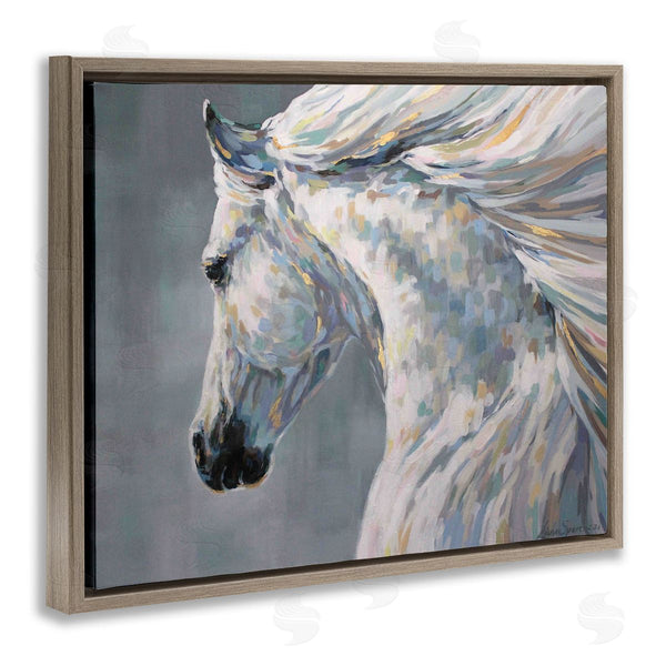Stupell Industries Linda Sperruzzi | Ava Modern White Horse Portrait