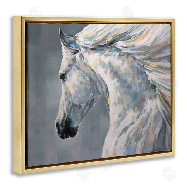 Stupell Industries Linda Sperruzzi | Ava Modern White Horse Portrait