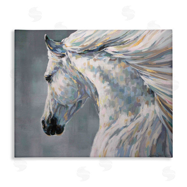 stupell industries Linda Sperruzzi | Ava Modern White Horse Portrait