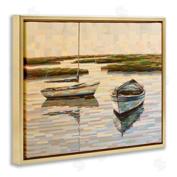 Stupell Industries Linda Sperruzzi | Be Still Rowboat Landscape