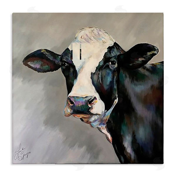 stupell industries Linda Sperruzzi | Belle Black and White Cow
