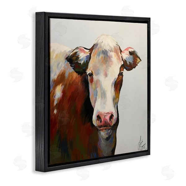 Stupell Industries Linda Sperruzzi | Bessie Modern Cow Portrait