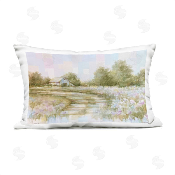 Stupell Industries Linda Sperruzzi | Fields Of Splendor Barn Printed Throw Pillow