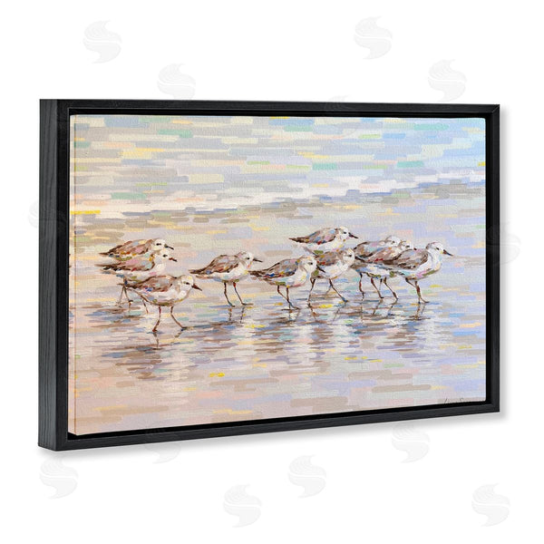 Stupell Industries Linda Sperruzzi | Follow Me Sandpiper Painting