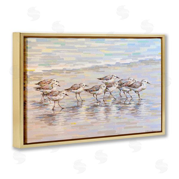 Stupell Industries Linda Sperruzzi | Follow Me Sandpiper Painting