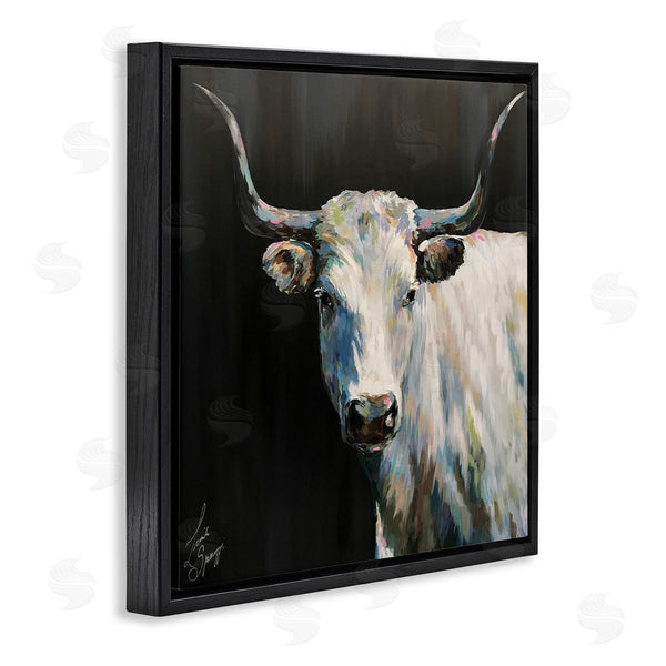 Stupell Industries Linda Sperruzzi | Frances Modern White Cow Portrait