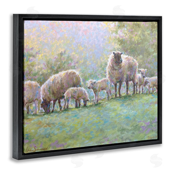 Stupell Industries Linda Sperruzzi | Misty Morning Sheep On Hill