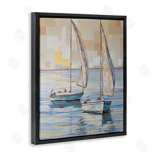 Stupell Industries Linda Sperruzzi | Morning Sailboat Impressionism Painting