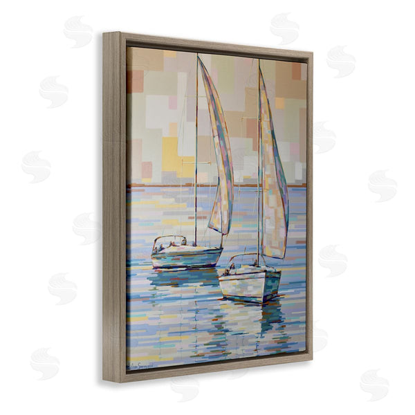 Stupell Industries Linda Sperruzzi | Morning Sailboat Impressionism Painting