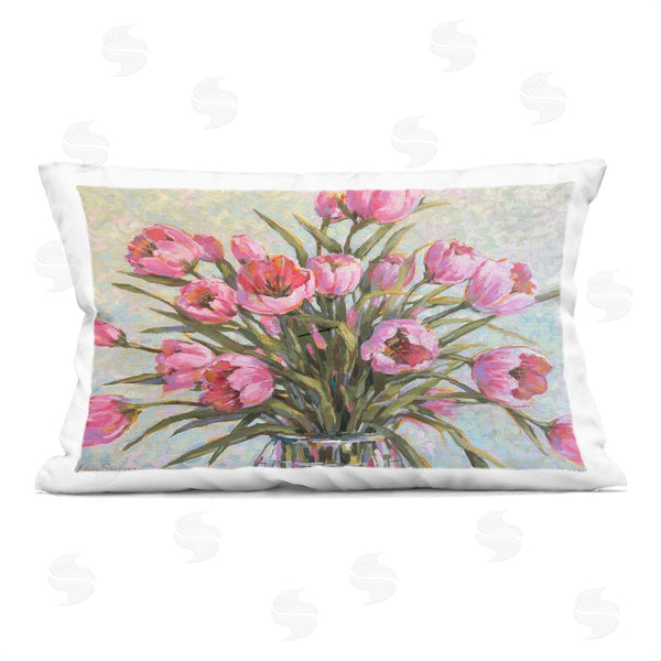 stupell industries Linda Sperruzzi | New Blooms Tulip Painting Printed Throw Pillow