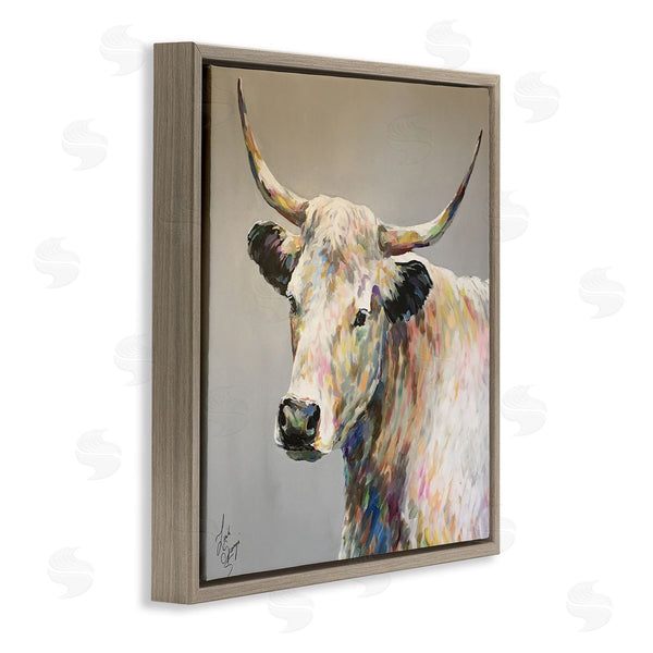Stupell Industries Linda Sperruzzi | Raymond White Cow Painting