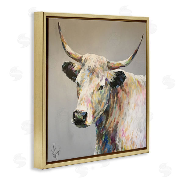 Stupell Industries Linda Sperruzzi | Raymond White Cow Painting