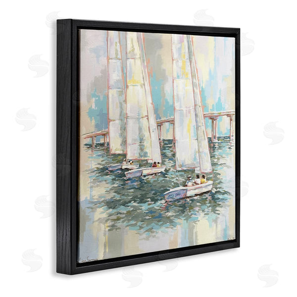 Stupell Industries Linda Sperruzzi | Sailing Towards Vilano Sailboats