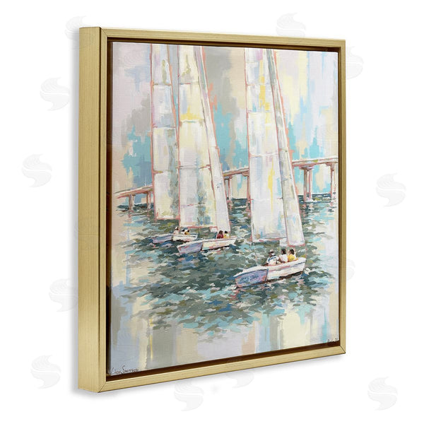 Stupell Industries Linda Sperruzzi | Sailing Towards Vilano Sailboats