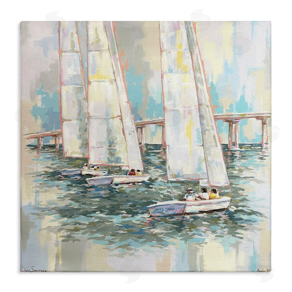 stupell industries Linda Sperruzzi | Sailing Towards Vilano Sailboats