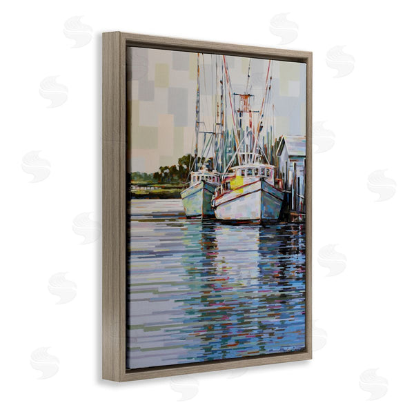 Stupell Industries Linda Sperruzzi | Shrimp Boat Reflections Painting