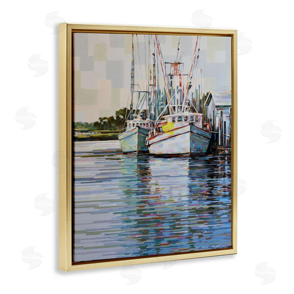 Stupell Industries Linda Sperruzzi | Shrimp Boat Reflections Painting