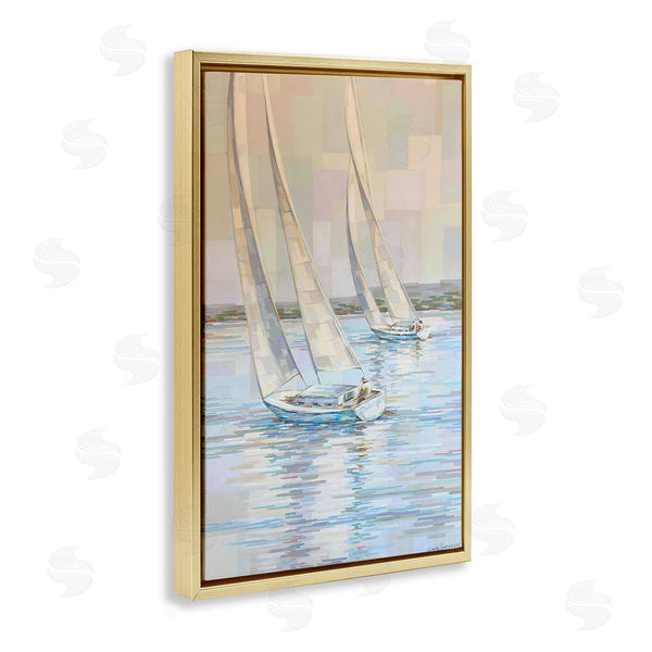 Stupell Industries Linda Sperruzzi | Sunday Sail Impressionistic Sailboats