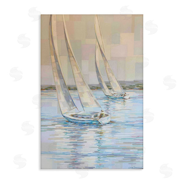 stupell industries Linda Sperruzzi | Sunday Sail Impressionistic Sailboats