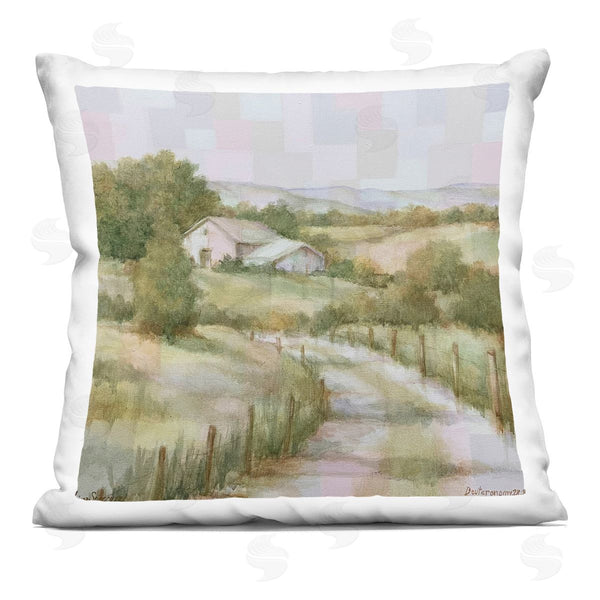 stupell industries Linda Sperruzzi | Take Me Home Impressionist Landscape Printed Throw Pillow