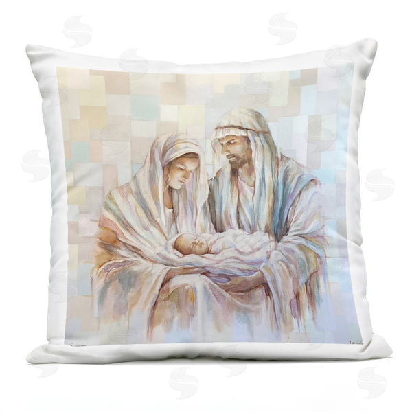 Stupell Industries Linda Sperruzzi | The First Christmas Nativity Printed Throw Pillow