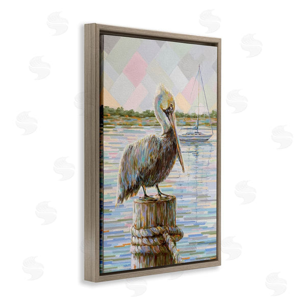 Stupell Industries Linda Sperruzzi | The Guardian Of The Dock Pelican