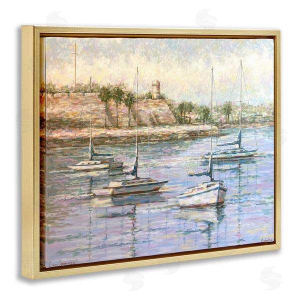 Stupell Industries Linda Sperruzzi | The Mighty Fortress And Boats