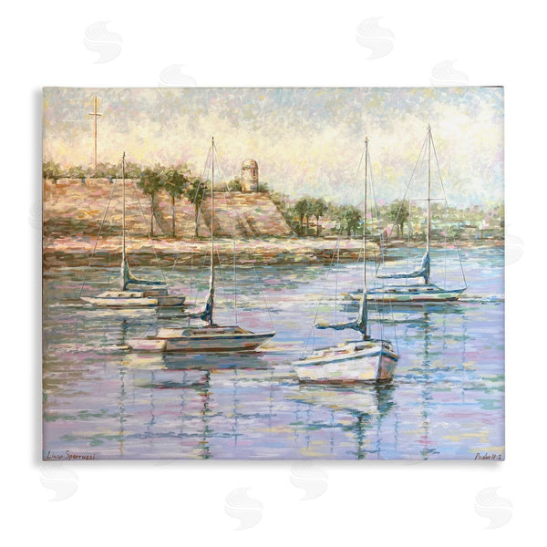 stupell industries Linda Sperruzzi | The Mighty Fortress and Boats