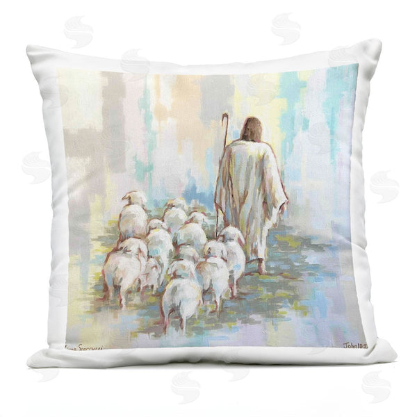 Stupell Industries Linda Sperruzzi | They Follow Me With Jesus Printed Throw Pillow